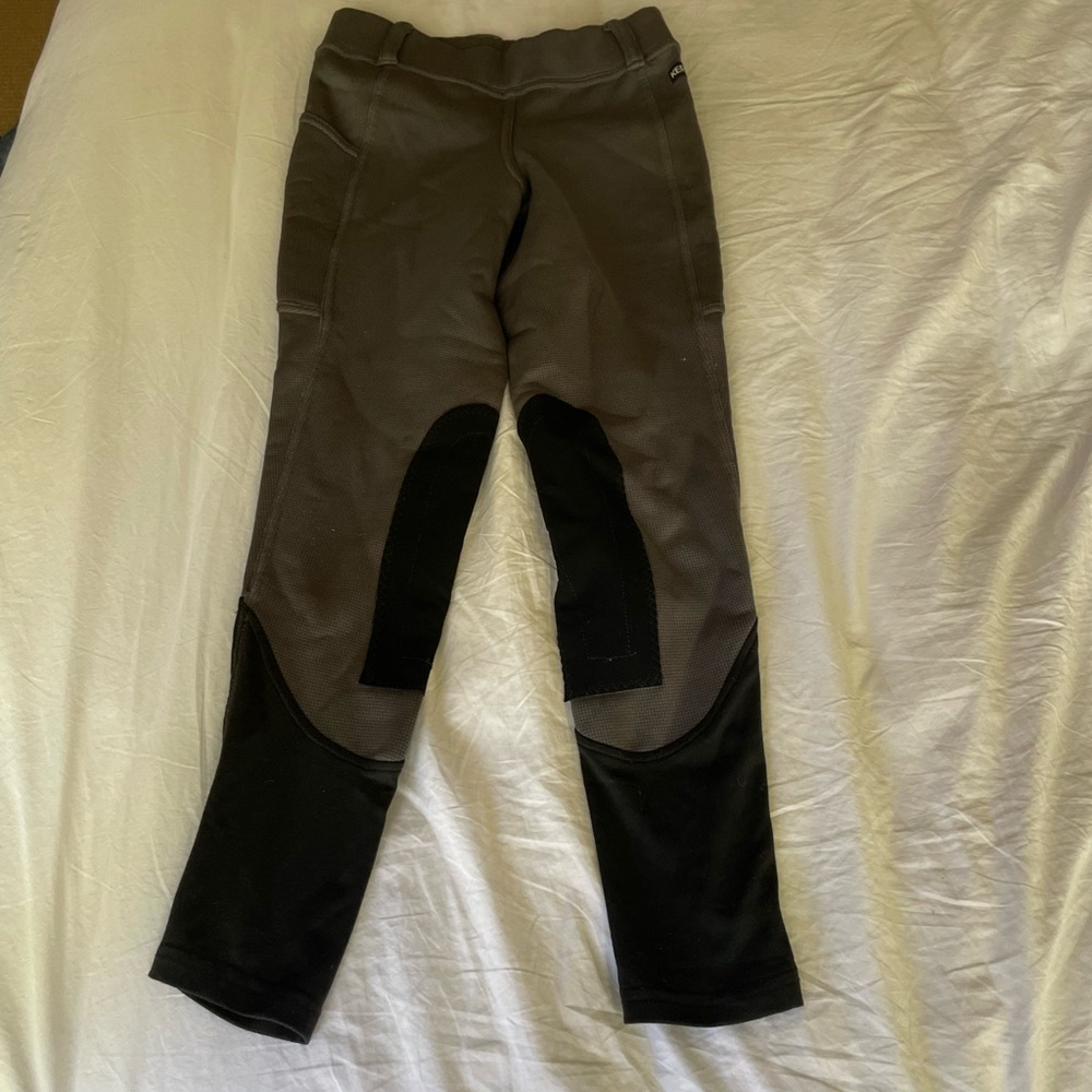 Gray and Black Horse Riding Pants